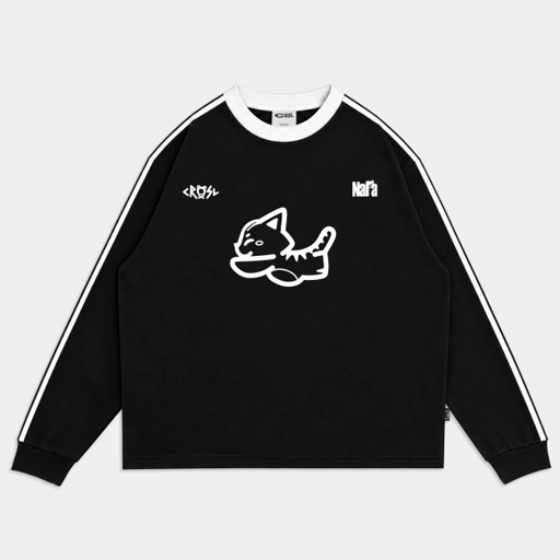 CRSL X NARA MR TEES LS BLACK