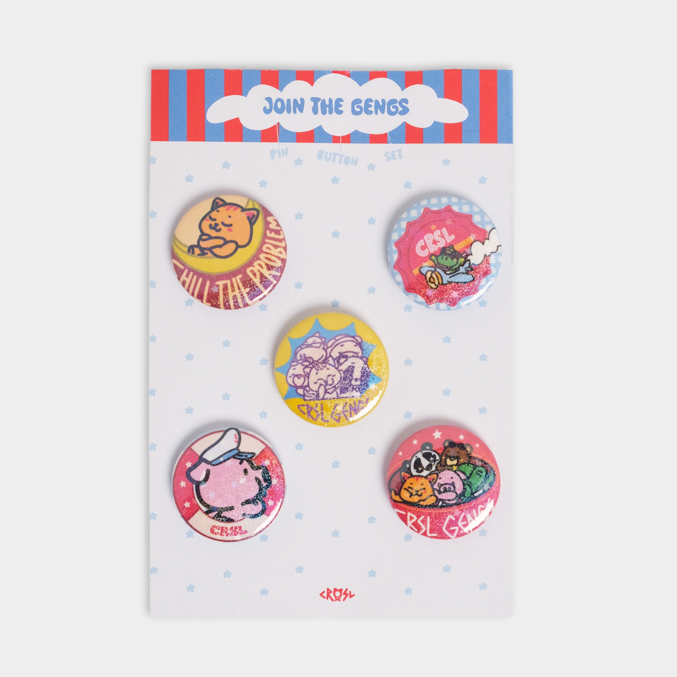 CRSL Gengs Pin Button Pack I Accessories I Pin 