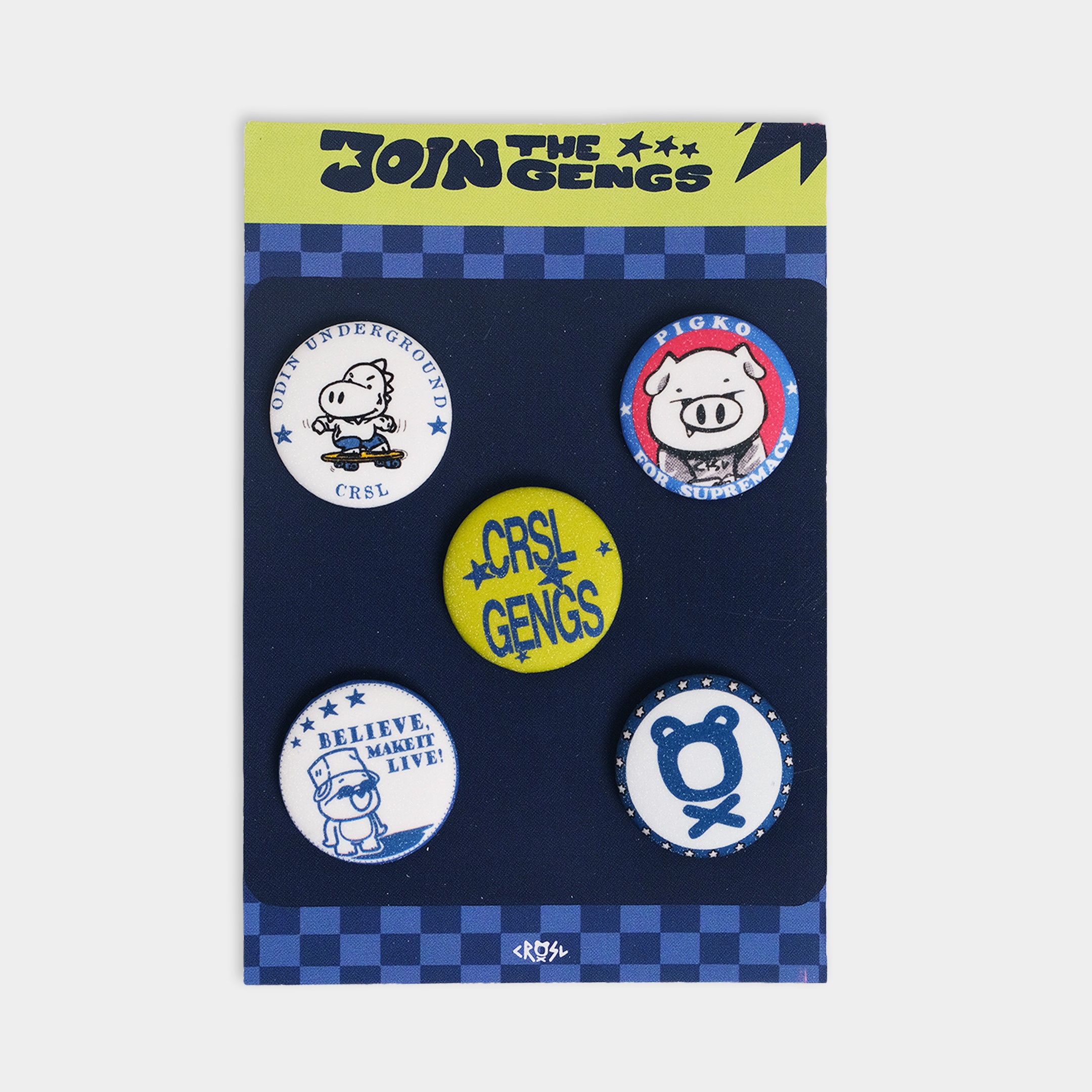 CRSL Gengs Pin Button Pack I Accessories I Pin 