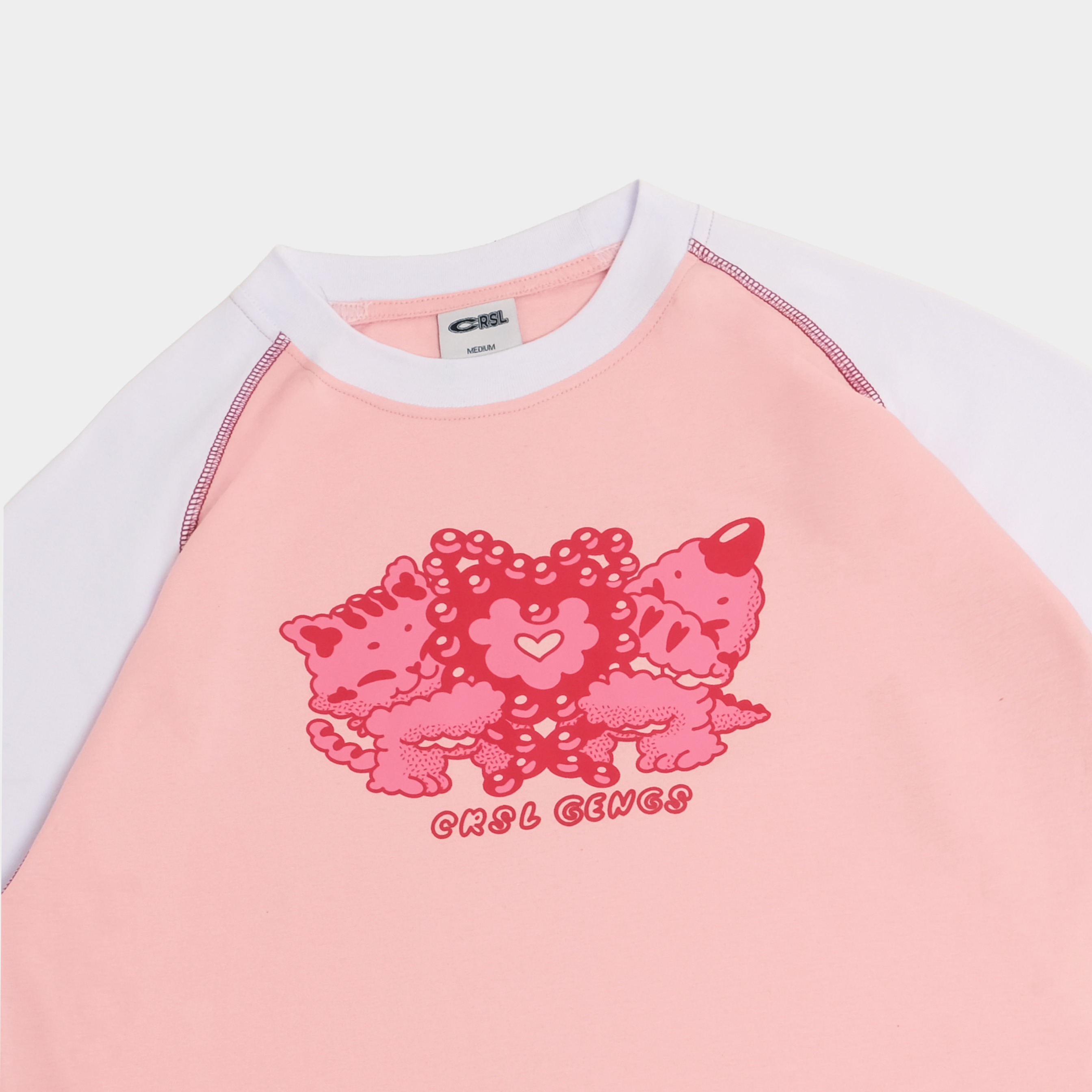 CRSL Pearl Tees | Kaos Lengan Panjang | Long Sleeve Boxy T-Shirt Wanuta | Atasan Wanita Lengan Panjang Boxy Fit Reguler