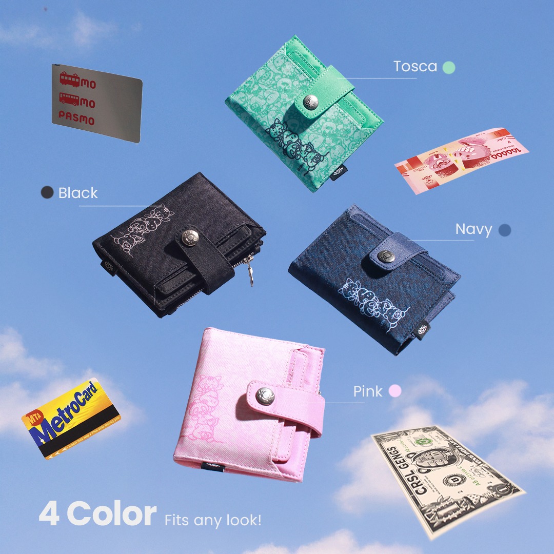 CRSL Pocket Wallet Series I Dompet 2 in 1 I Card Holder I Pattern Wallet I Unisex I Pria Wanita