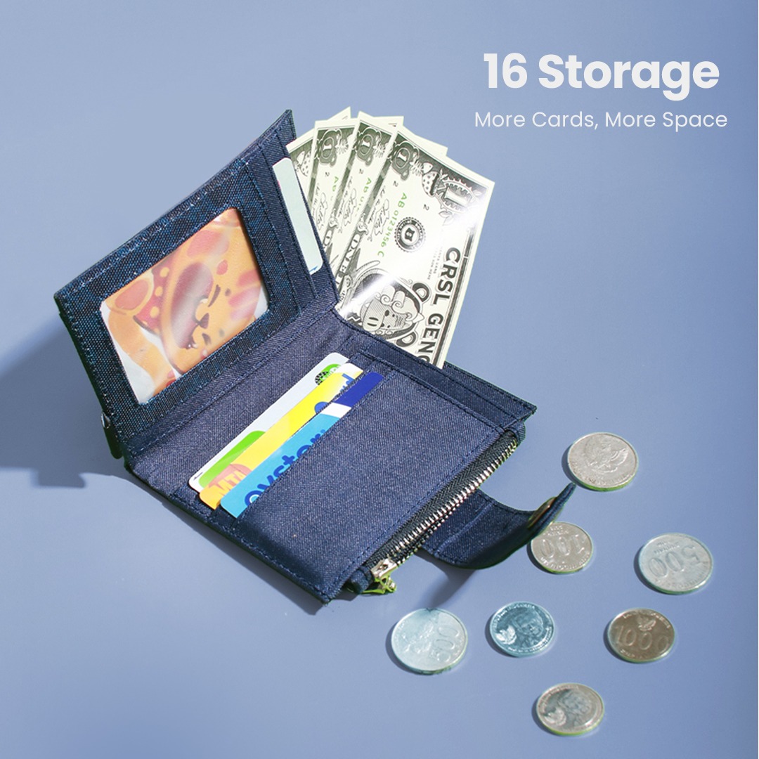 CRSL Pocket Wallet Series I Dompet 2 in 1 I Card Holder I Pattern Wallet I Unisex I Pria Wanita
