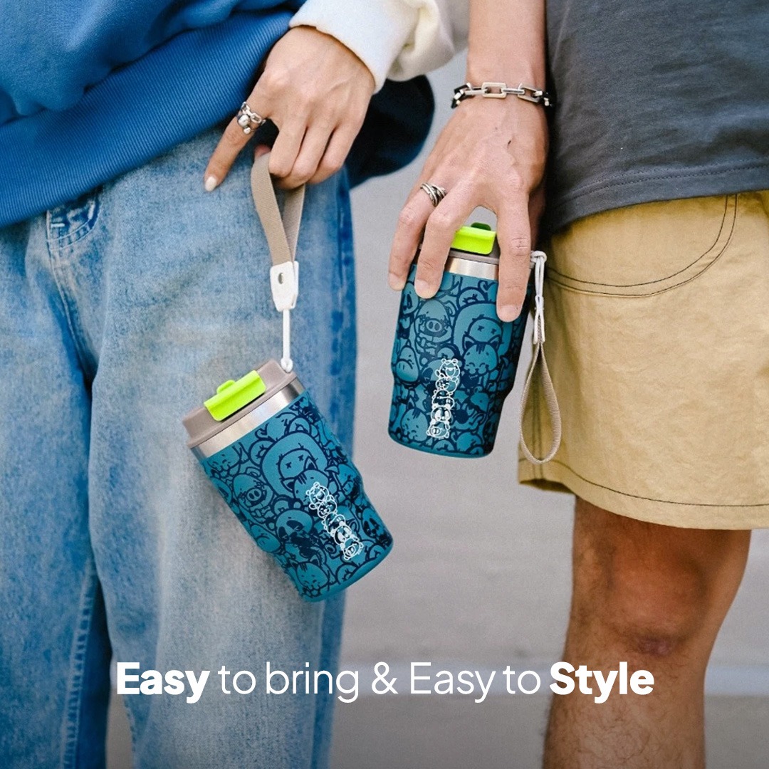 CRSL Zoey Water Bottle I Botol Tempat minum I Tumbler I Tumblr Travel Bottle Stainless 480ml 16oz
