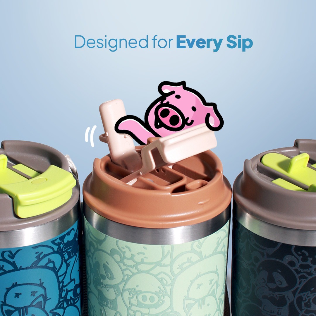 CRSL Zoey Water Bottle I Botol Tempat minum I Tumbler I Tumblr Travel Bottle Stainless 480ml 16oz
