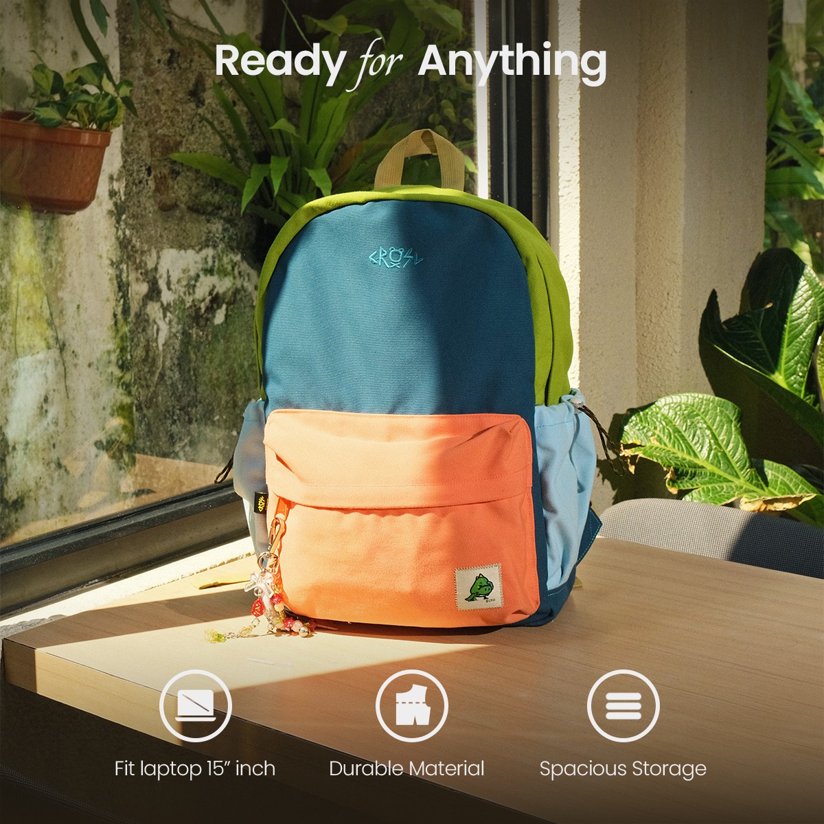 CRSL Daysic Backpack | Tas Ransel | Tas Ransel Sedang | Tas Ransel Sekolah | Tas Ransel Kampus | Tas Laptop