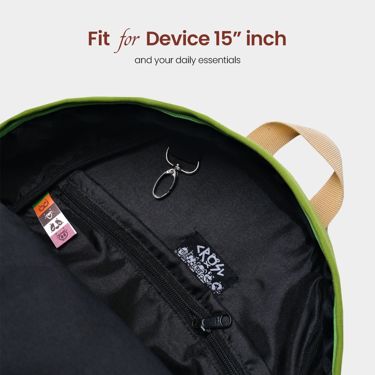 CRSL Daysic Backpack | Tas Ransel | Tas Ransel Sedang | Tas Ransel Sekolah | Tas Ransel Kampus | Tas Laptop