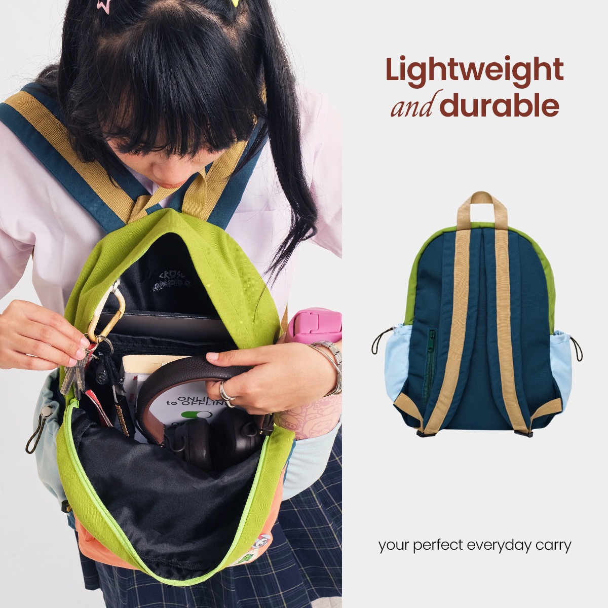 CRSL Daysic Backpack | Tas Ransel | Tas Ransel Sedang | Tas Ransel Sekolah | Tas Ransel Kampus | Tas Laptop