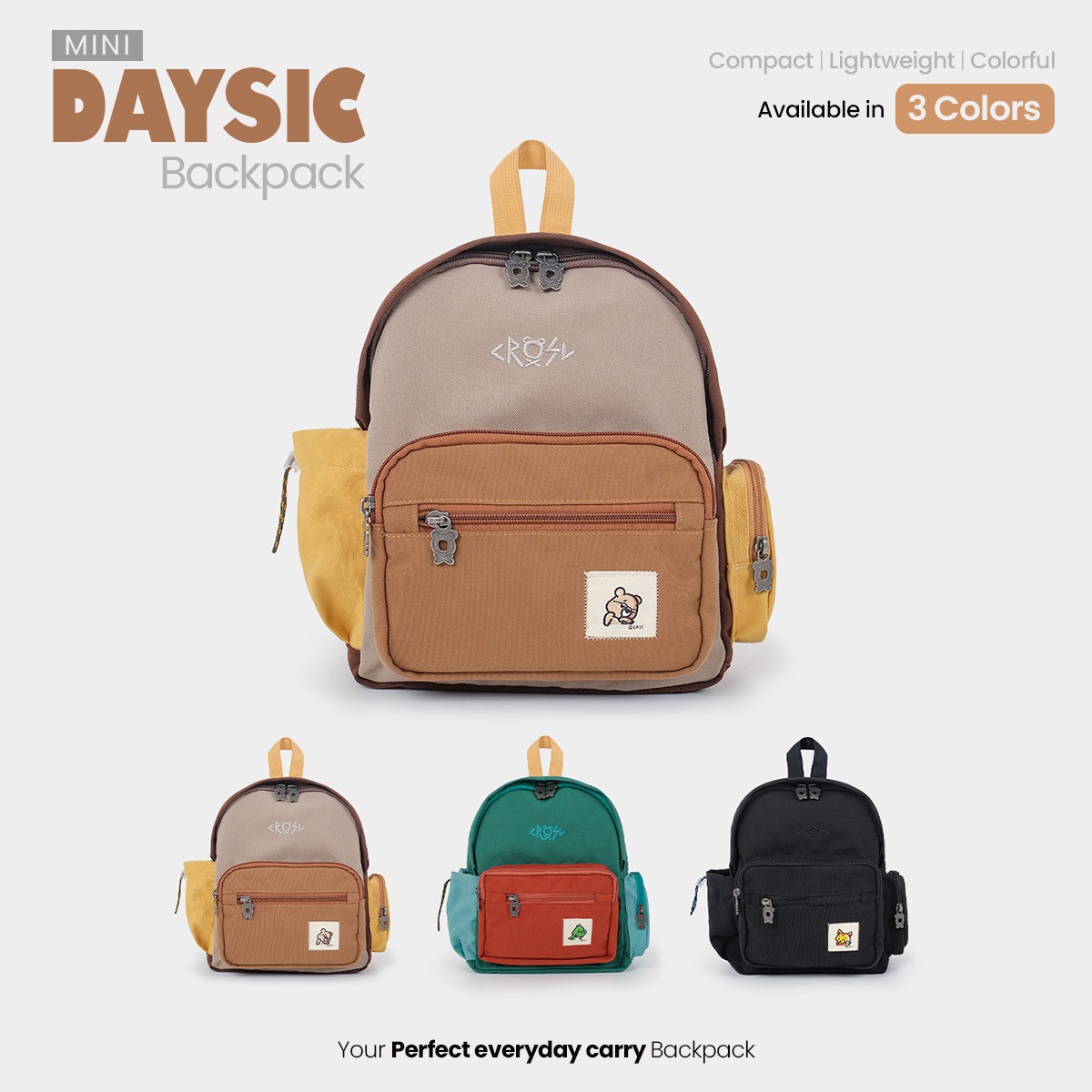 CRSL Mini Daysic Backpack | Ransel Sekolah | Tas Backpack | Tas Punggung Mini | Tas Jalan-jalan