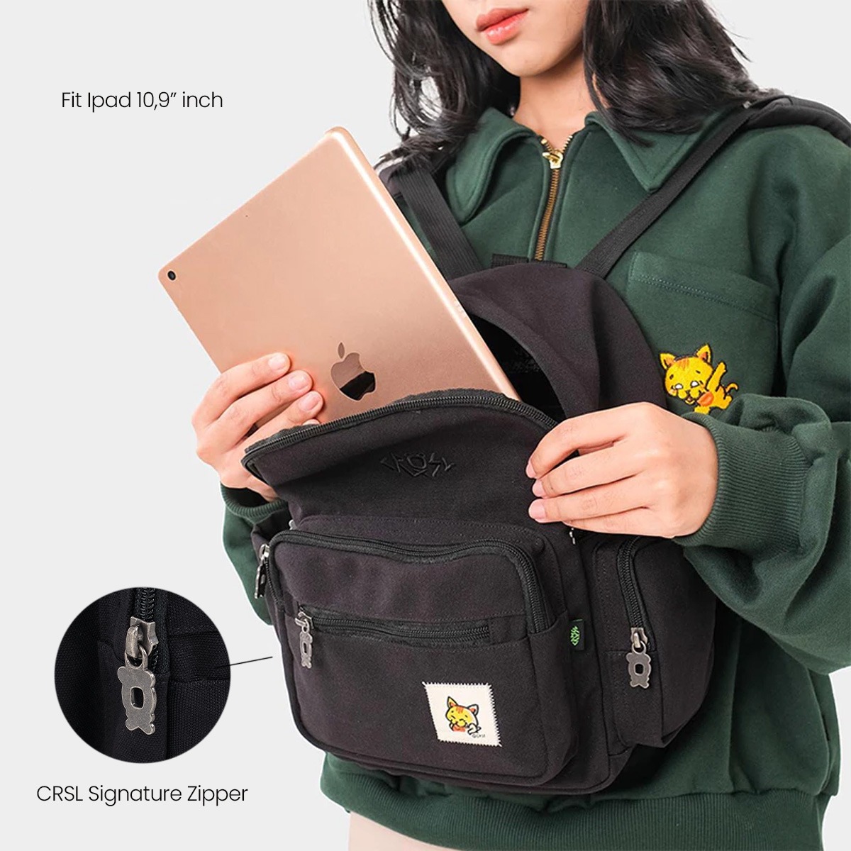 CRSL Mini Daysic Backpack | Ransel Sekolah | Tas Backpack | Tas Punggung Mini | Tas Jalan-jalan