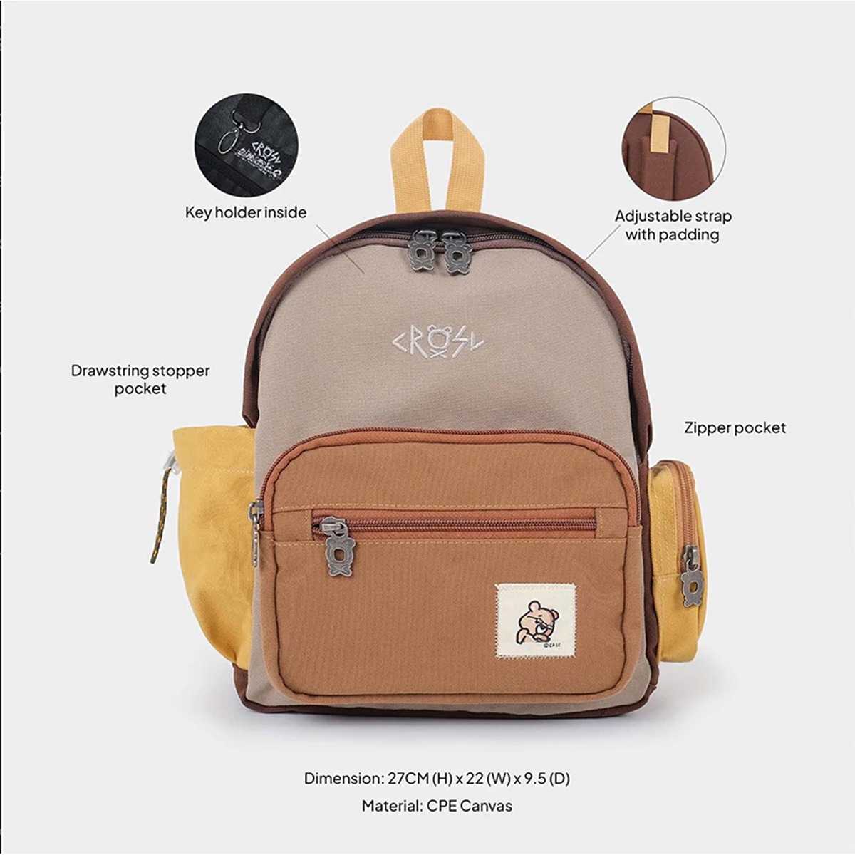 CRSL Mini Daysic Backpack | Ransel Sekolah | Tas Backpack | Tas Punggung Mini | Tas Jalan-jalan