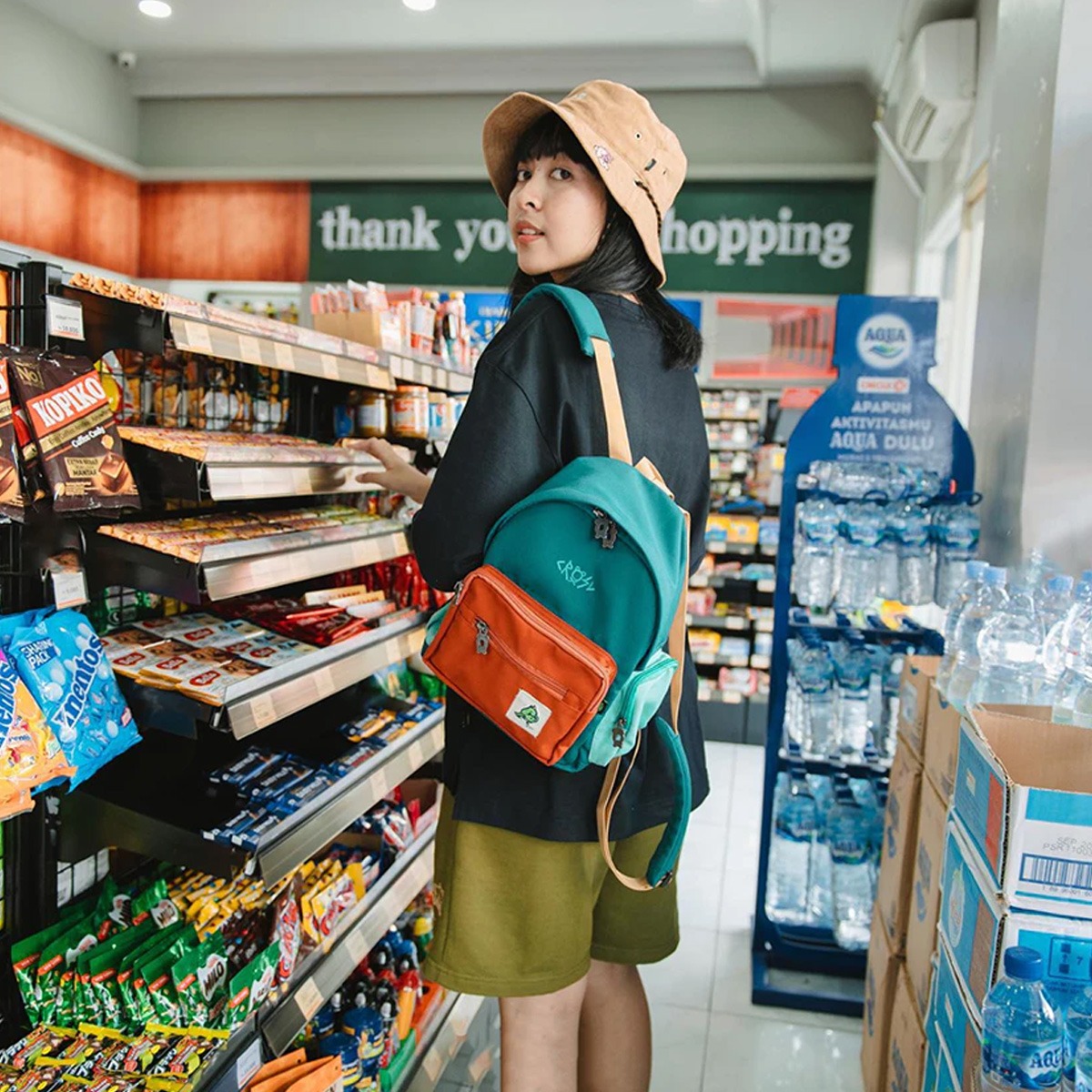 CRSL Mini Daysic Backpack | Ransel Sekolah | Tas Backpack | Tas Punggung Mini | Tas Jalan-jalan