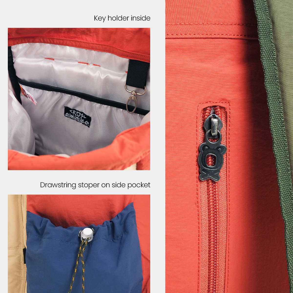 CRSL Mini Raku Backpack Series I Tas Sekolah I Tas Kampus I Ransel Ipad | Bagpack Unisex Pria Wanita