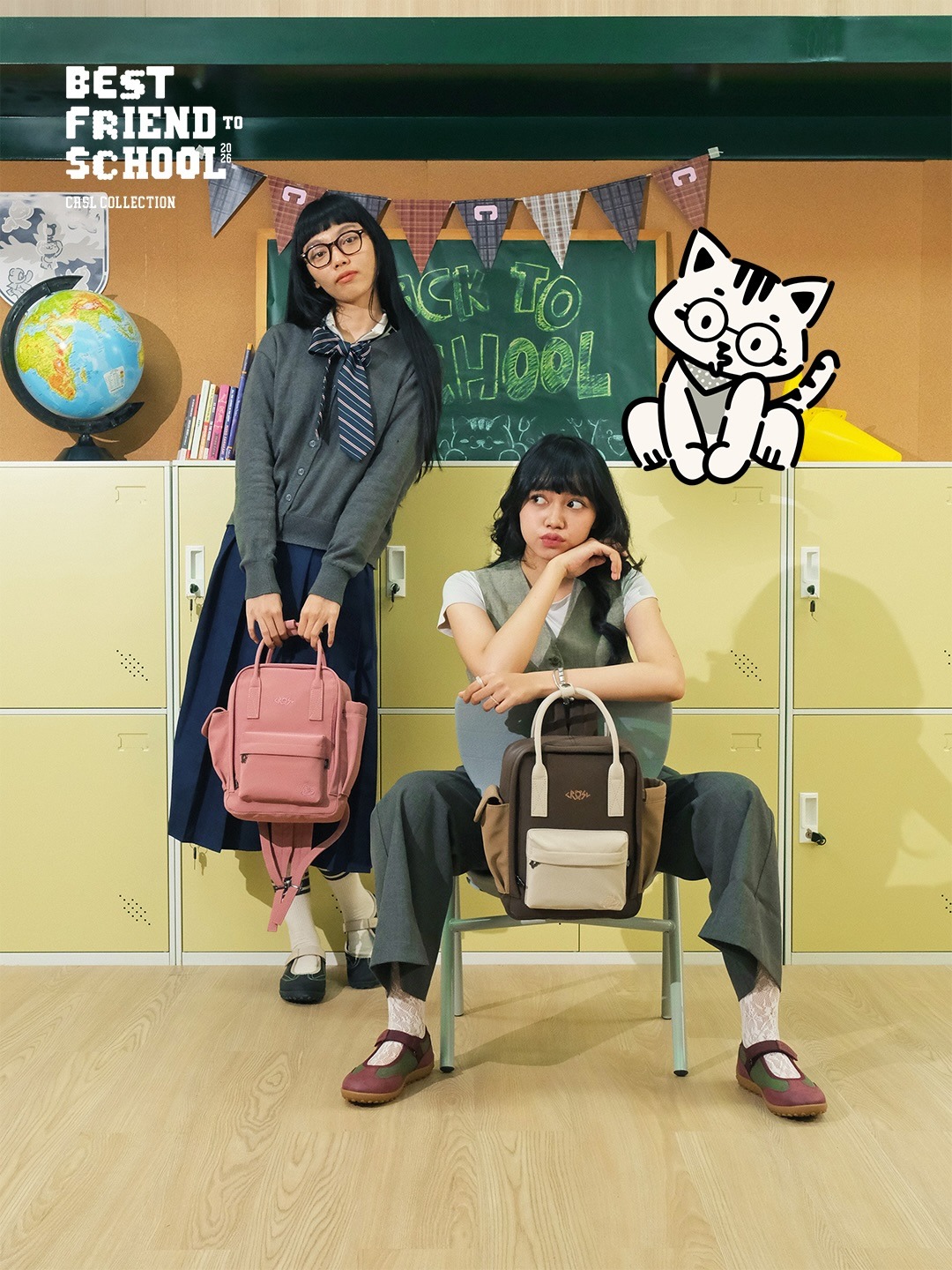 CRSL Miflo Mini Backpack I Tas Gendong I Tas Kecil I Tas Sekolah