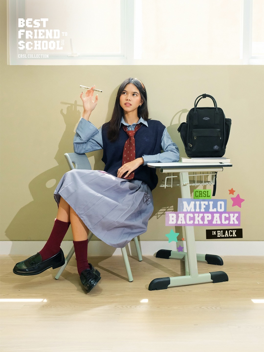 CRSL Miflo Mini Backpack I Tas Gendong I Tas Kecil I Tas Sekolah