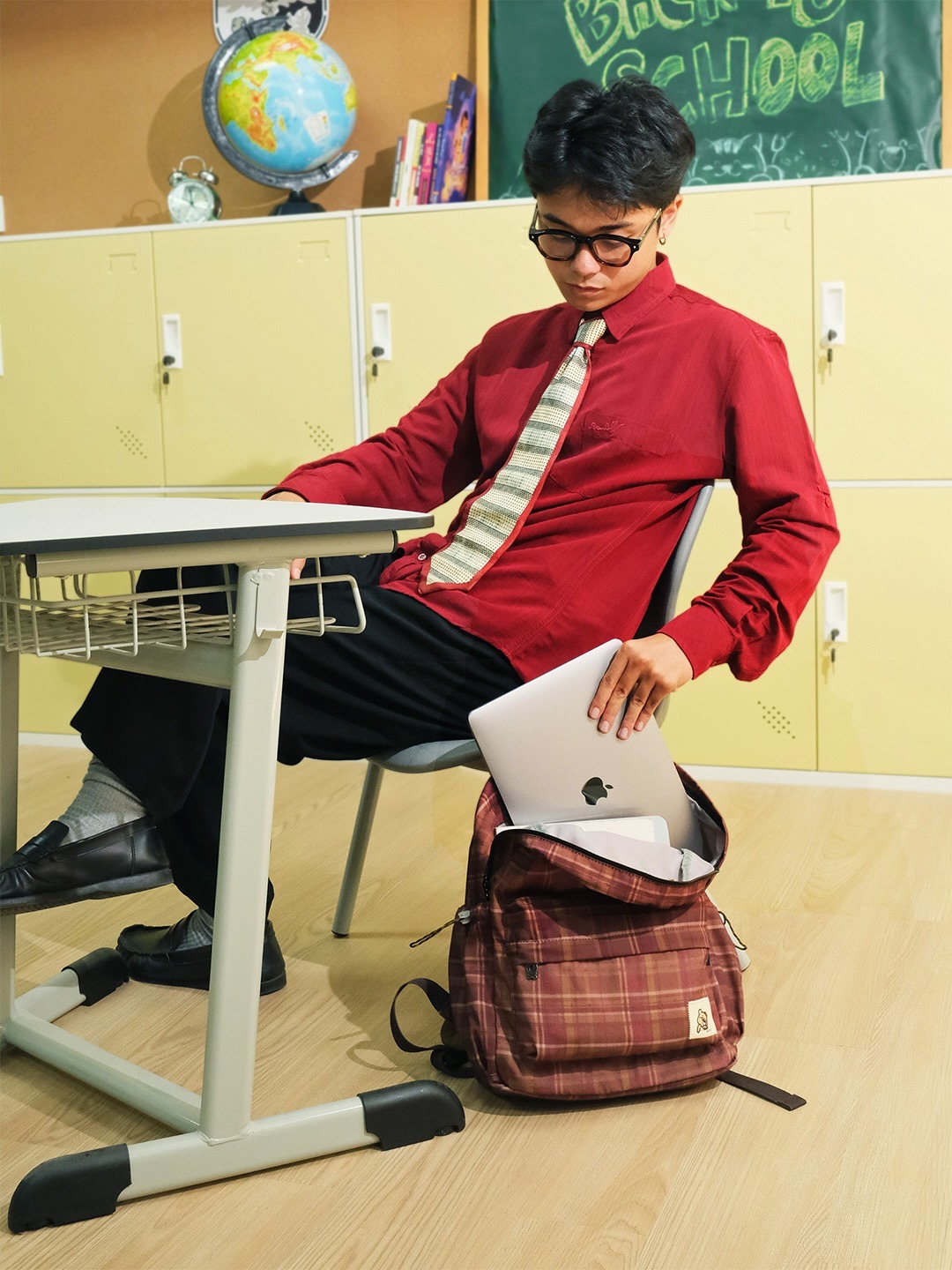 CRSL Haru Backpack I Pattern Backpack I Tas Sekolah I Tas Kuliah I Unisex