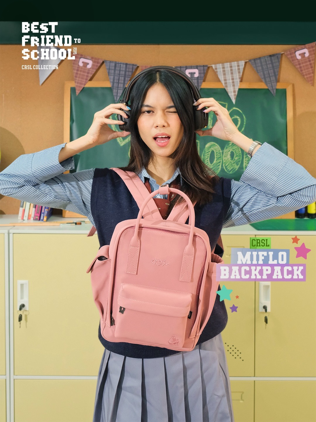 CRSL Miflo Mini Backpack I Tas Gendong I Tas Kecil I Tas Sekolah