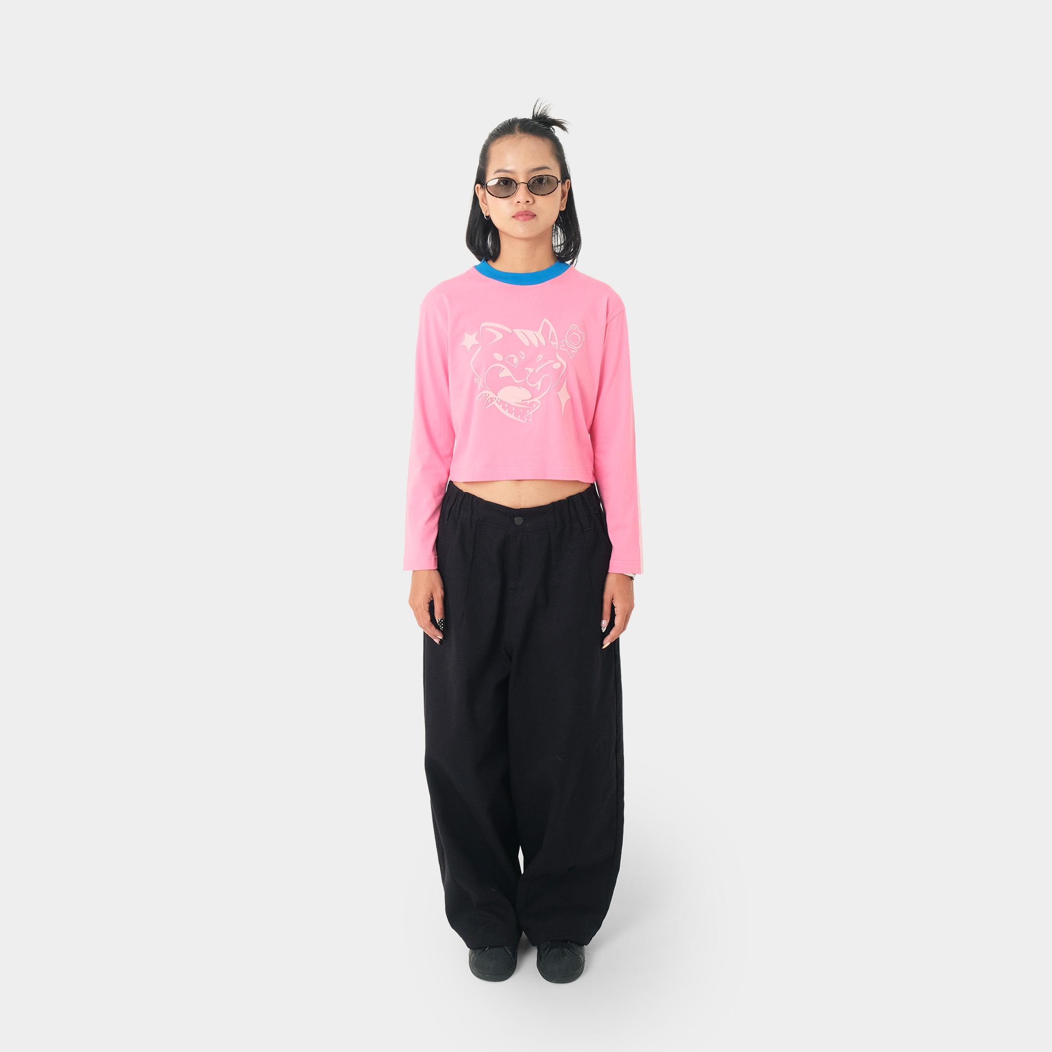 CRSL Summer Long Sleeve Tees | Baby Tee T-shirt Crop Top Wanita | Kaos Lengan Panjang Cewe