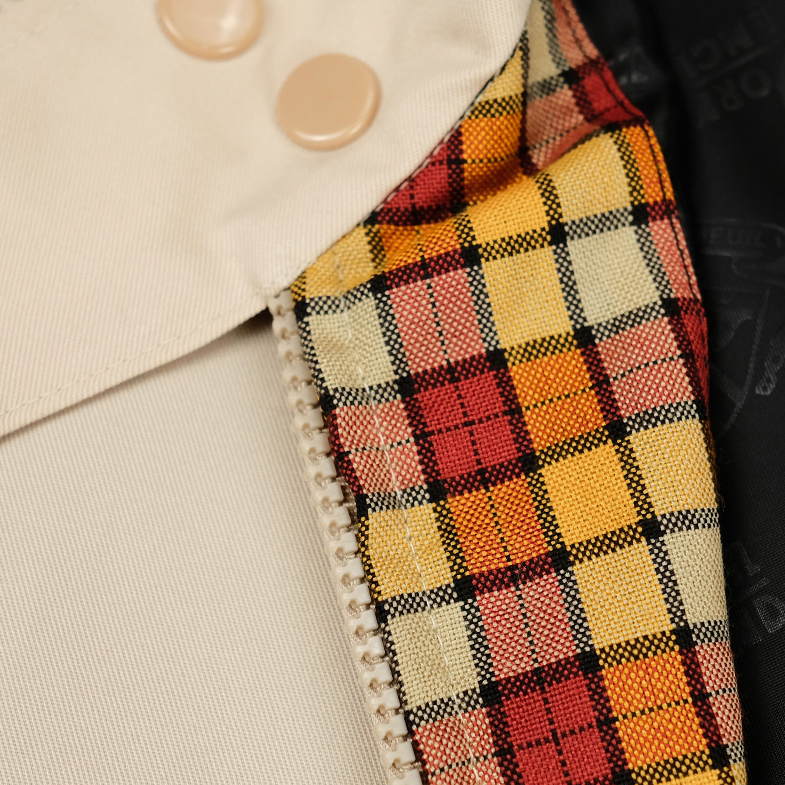 CRSL Chilo Adopter Jacket | Cream | Pria Wanita Lengan Panjang Harrington Unisex Work Jaket Motor