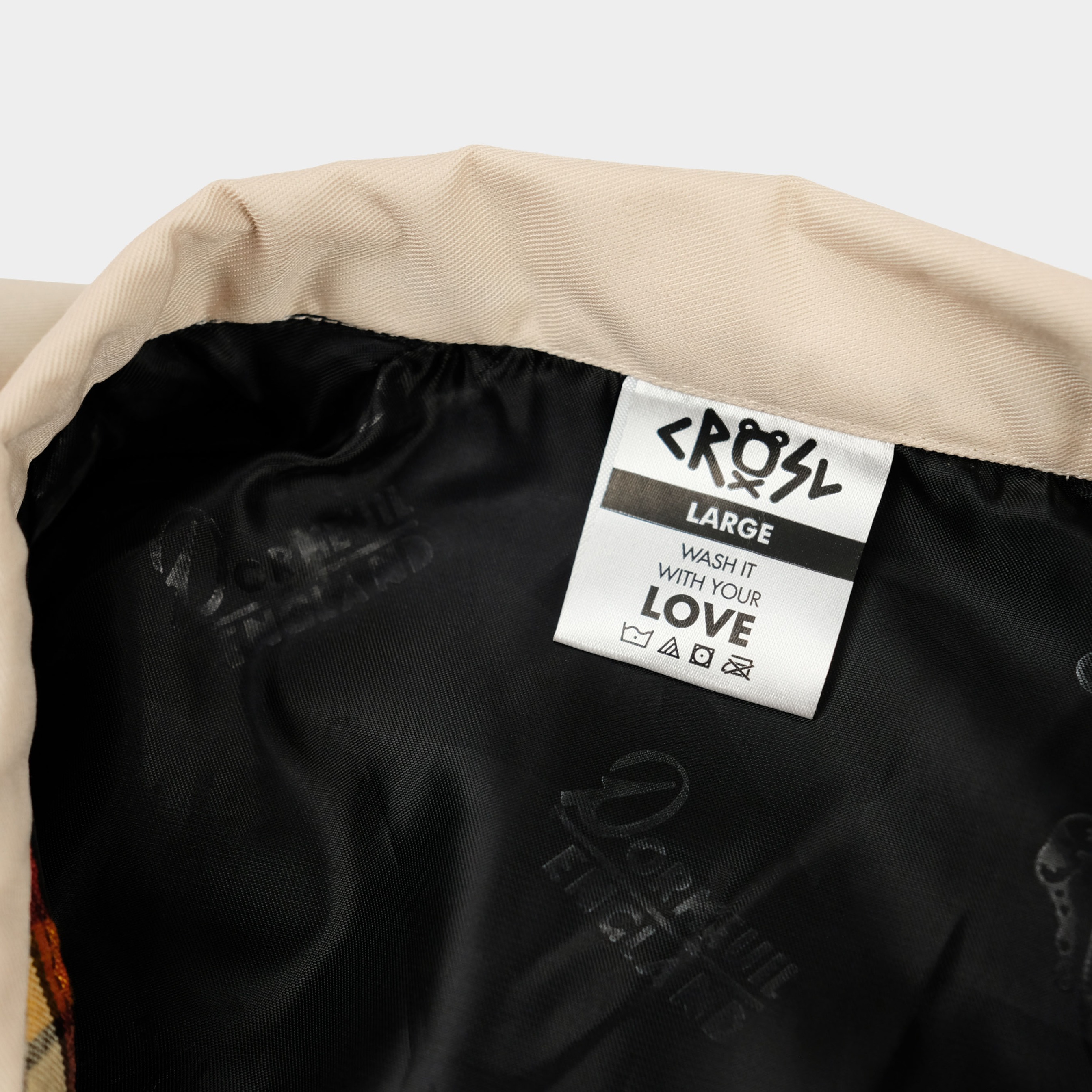CRSL Chilo Adopter Jacket | Cream | Pria Wanita Lengan Panjang Harrington Unisex Work Jaket Motor