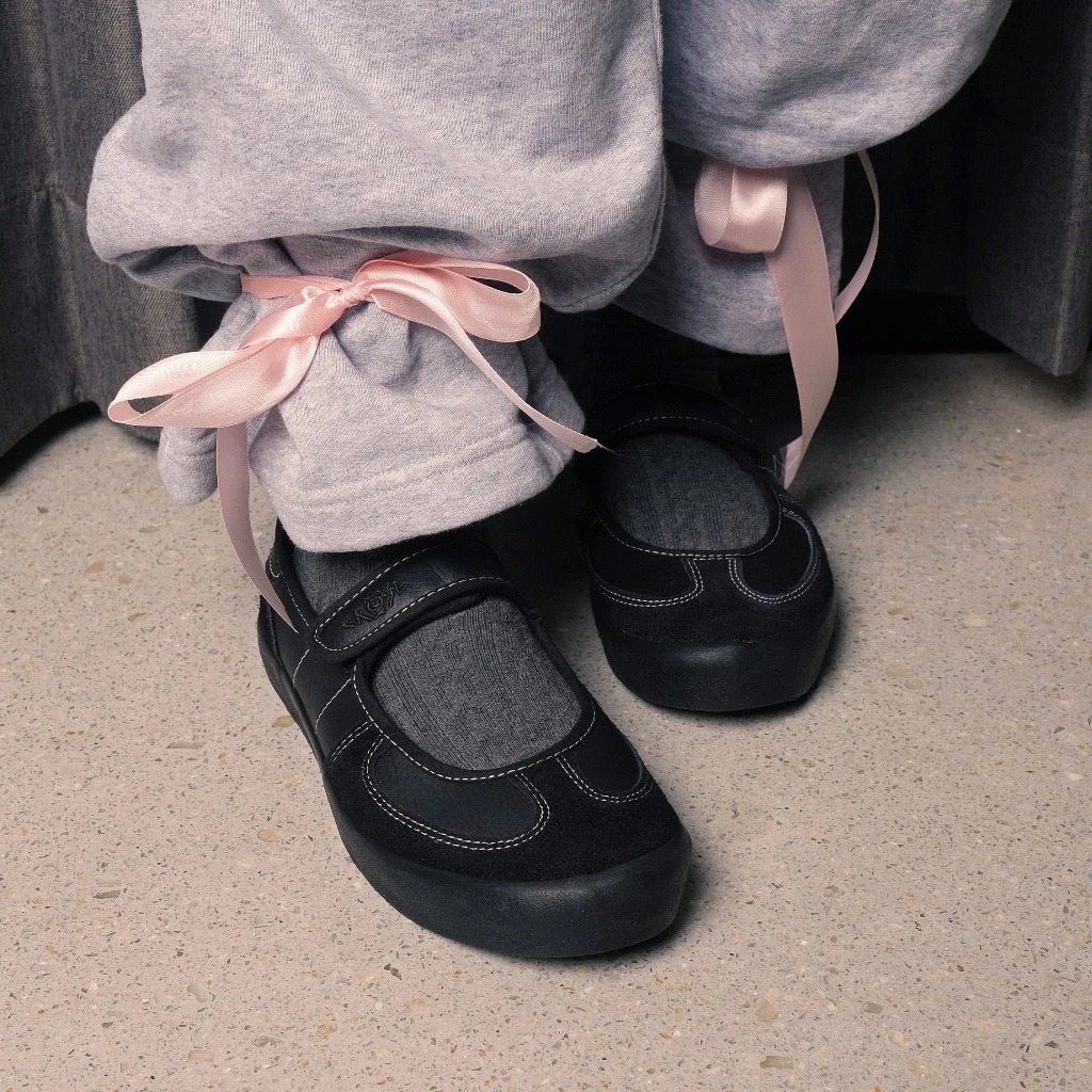CRSL X GOZEAL Folyde Shoes Black I Sepatu Mary Jane Casual Wanita | Flat Shoes Sporty I Sepatu Cewek