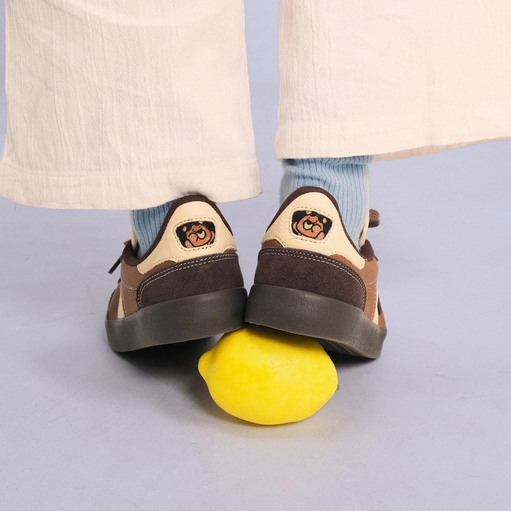 CRSL Choco Slyde Sneakers Brown I Sepatu Bertali I Sporty I Unisex Pria Wanita