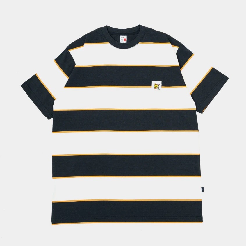 CRSL Chilo Arco Stripe Tees Cream I Baju Garis-Garis I Stripe T-Shirt I Kaos Atasan I Basic Tees I Regular T-Shirt I Unisex