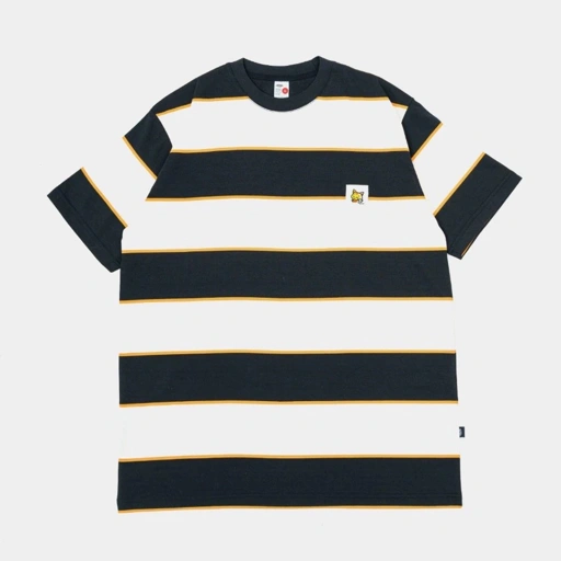 Image of CRSL Chilo Arco Stripe Tees Cream I Baju Garis-Garis I Stripe T-Shirt I Kaos Atasan I Basic Tees I Regular T-Shirt I Unisex