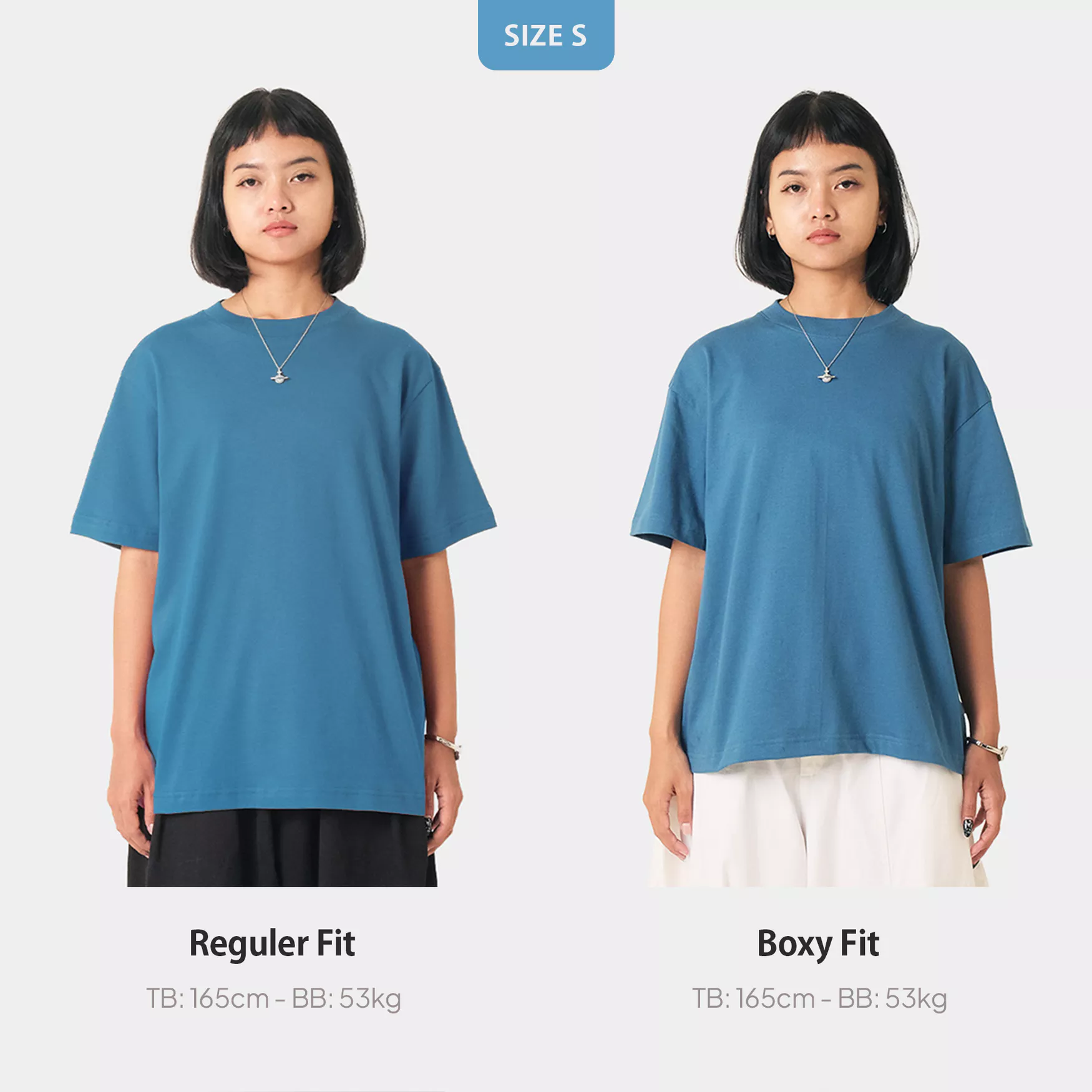 CRSL Blocky Tees Boxy Fit I Cotton Combed I Kaos Polos I Premium Tshirt Unisex