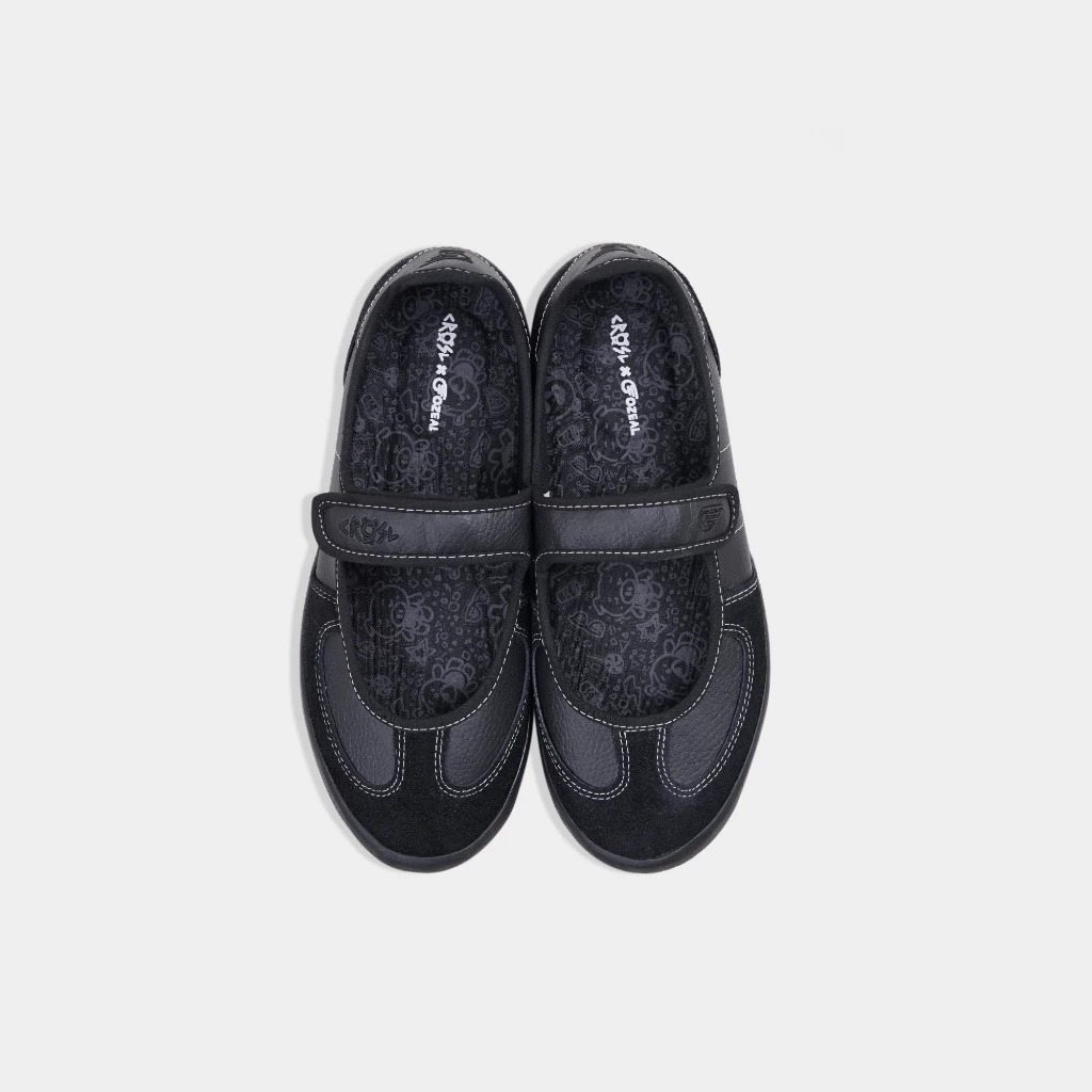CRSL X GOZEAL Folyde Shoes Black I Sepatu Mary Jane Casual Wanita | Flat Shoes Sporty I Sepatu Cewek