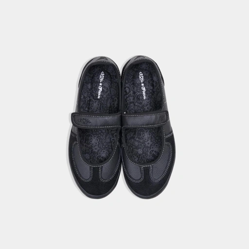 Image of CRSL X GOZEAL Folyde Shoes Black I Sepatu Mary Jane Casual Wanita | Flat Shoes Sporty I Sepatu Cewek