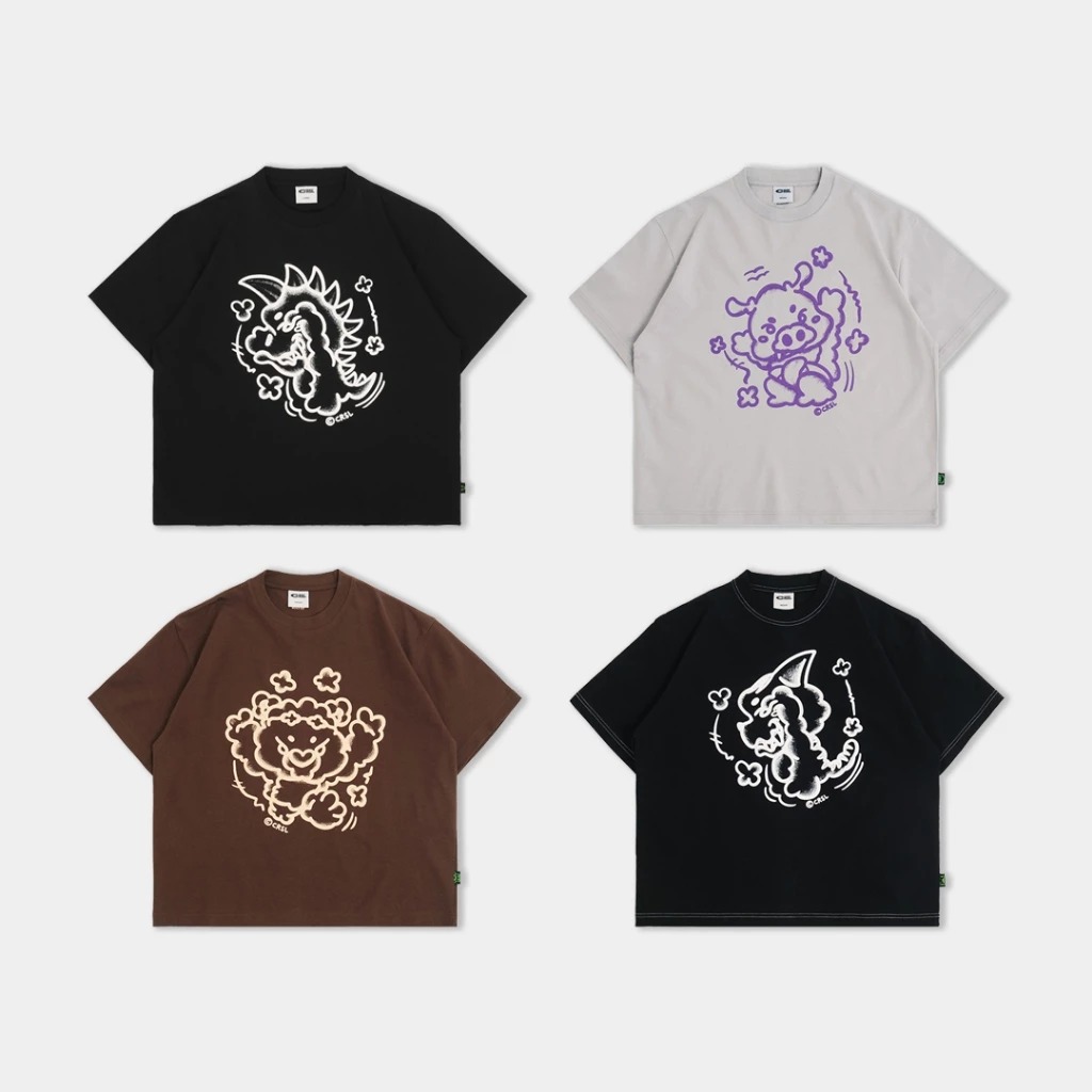 CRSL Graffity Tees I Heavyweight cotton 250 GSM I Kaos Print I Unisex Boxy Fit