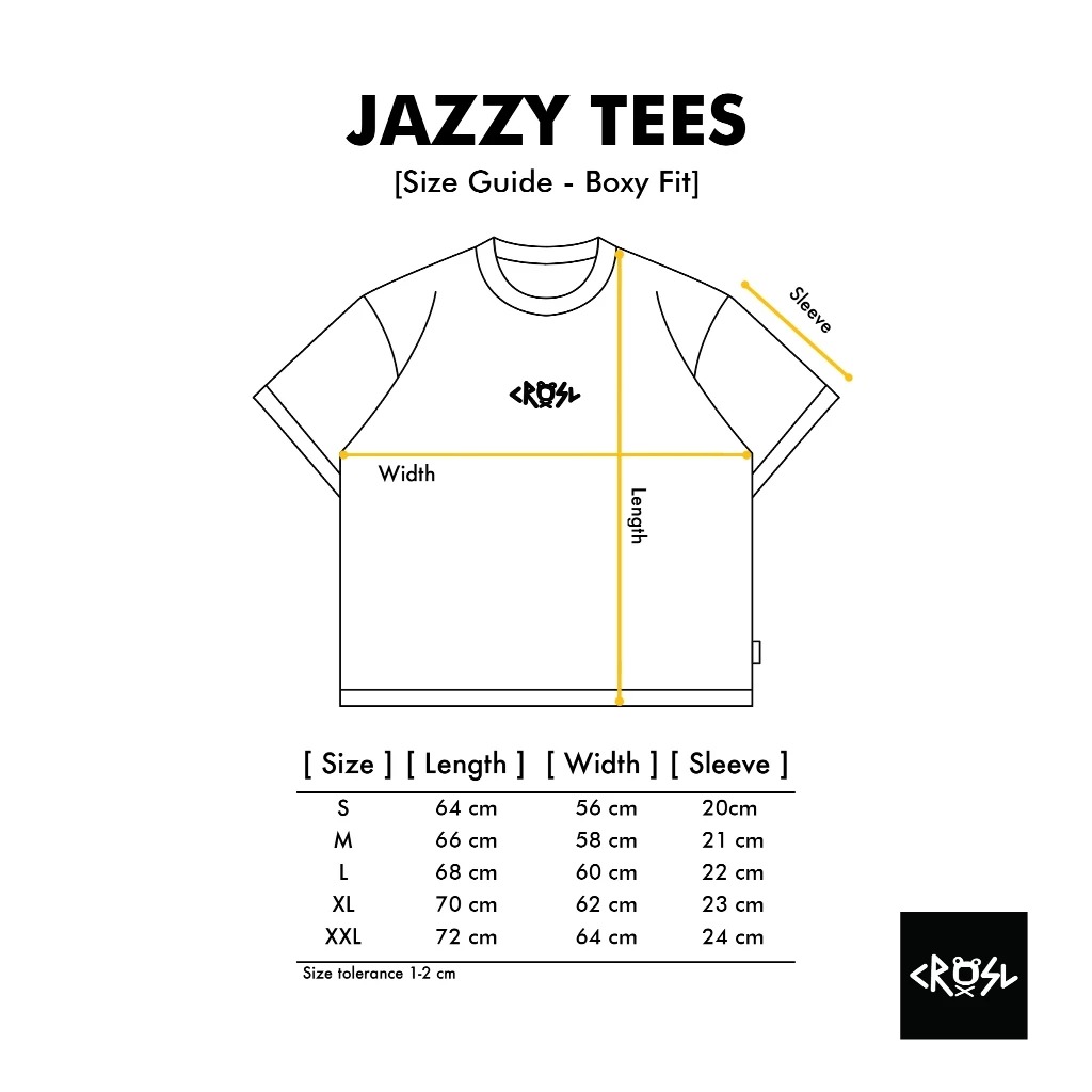 CRSL Jazzy Black Tees