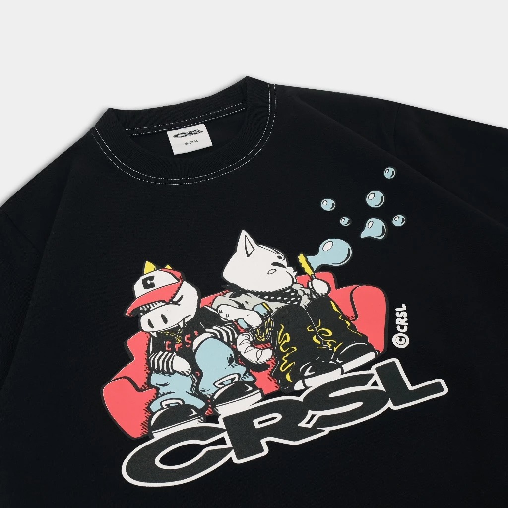 CRSL Chill Tees Black Unisex