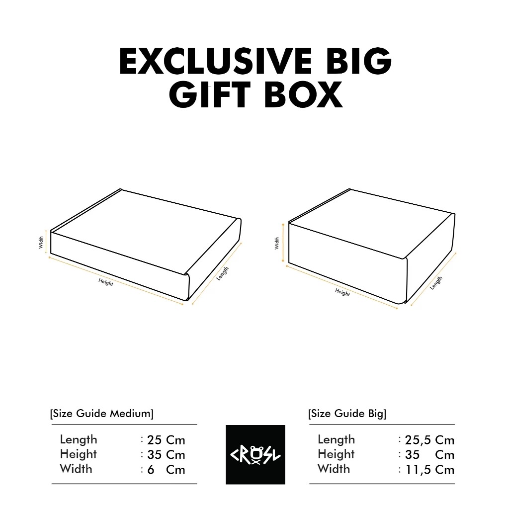 CRSL Exclusive Gift Box sky Blue | BOX KADO | BOX ONLY