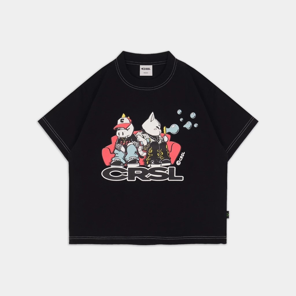 CRSL Chill Tees Black Unisex