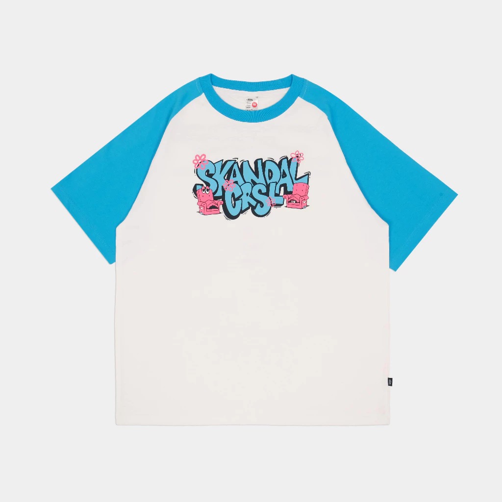 CRSL X Skandal Sour Tees White I Collab Merch Band I Reguler Fit I Unisex