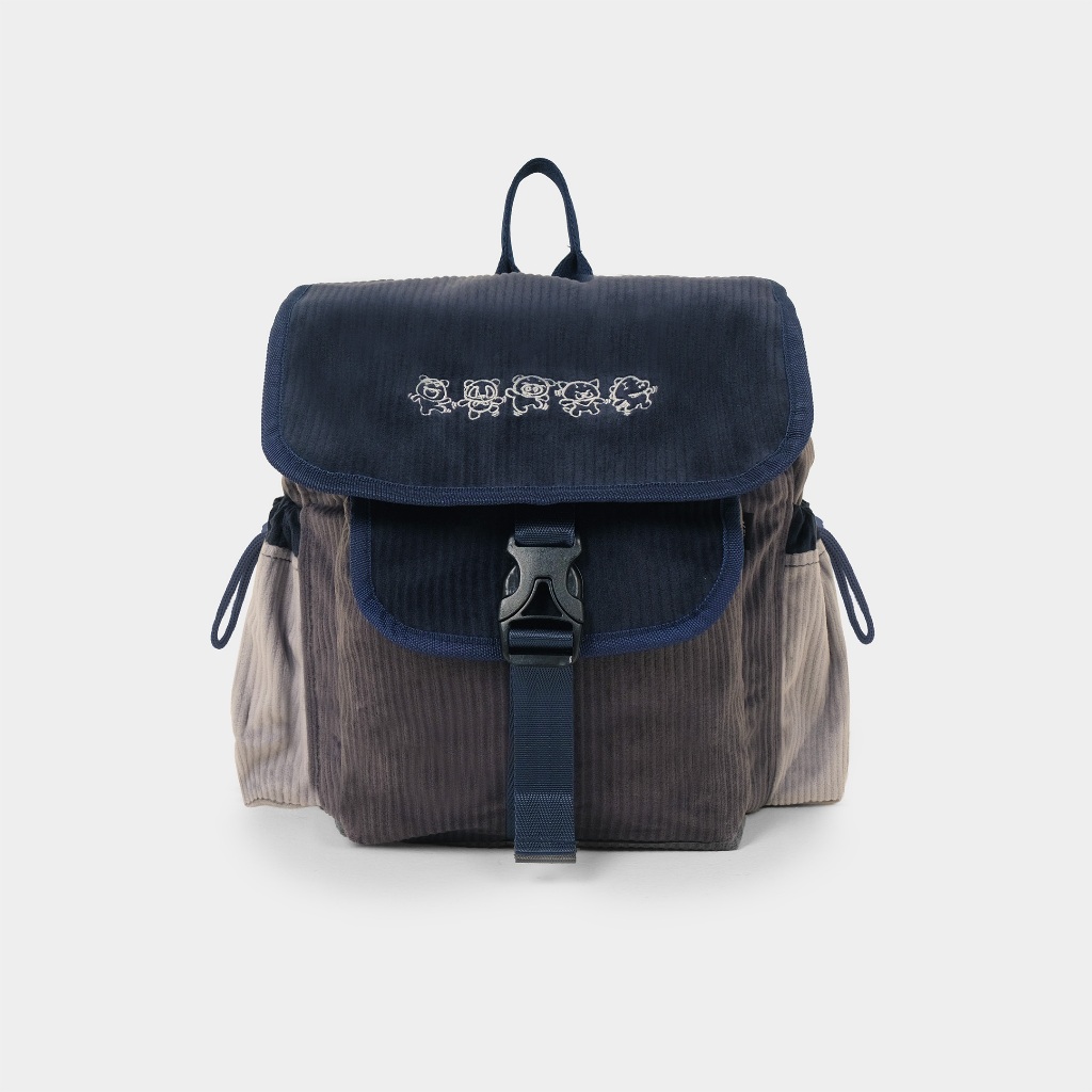 CRSL Gravel Mini Backpack Grey | Tas Travelling I Bagpack Corduroy Kecil | Ransel Mini Kampus Sekolah Unisex Pria Wanita