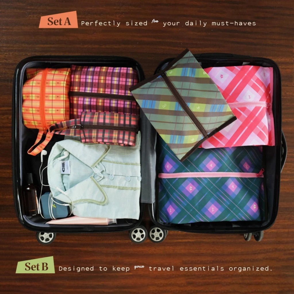 CRSL Tata Travel Pouch | Bag organizer koper | Tas storage penyimpanan lipat | Packing set travel