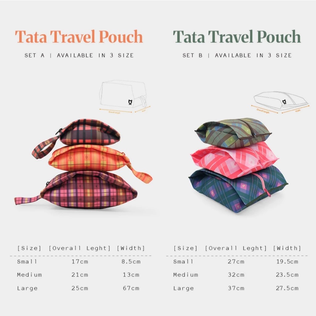 CRSL Tata Travel Pouch | Bag organizer koper | Tas storage penyimpanan lipat | Packing set travel