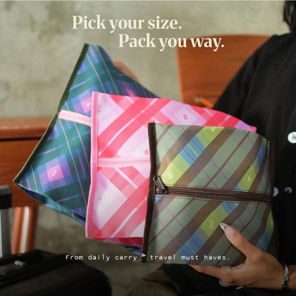CRSL Tata Travel Pouch | Bag organizer koper | Tas storage penyimpanan lipat | Packing set travel