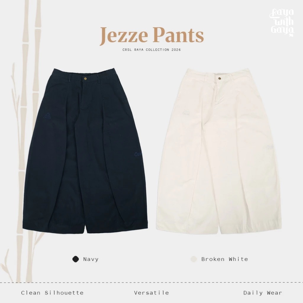 CRSL Jezze Pants | Celana panjang pria wanita unsiex | Raya Lebaran | Baloon Baggy