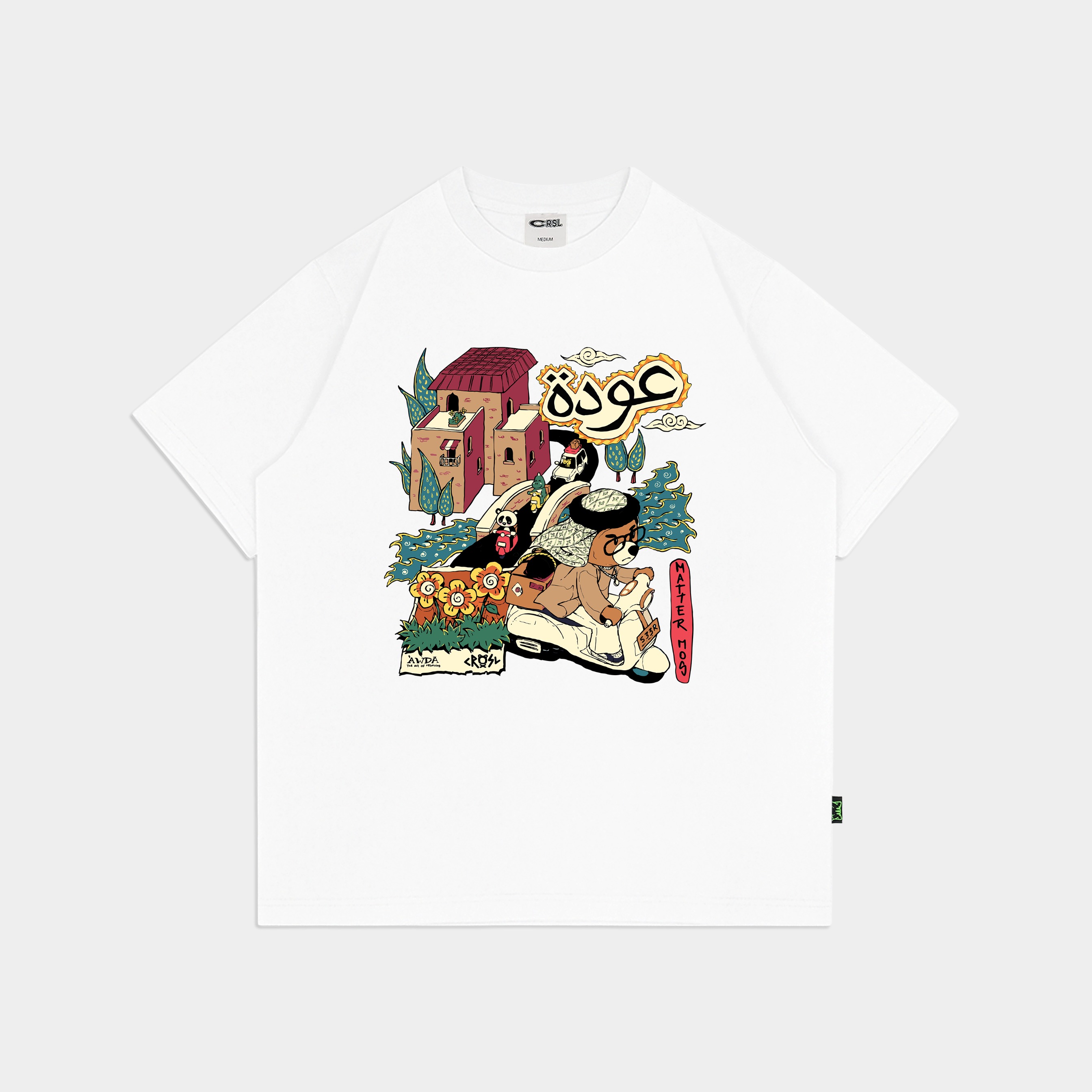 CRSL X MATTER MOS PULANG TEES WHITE 