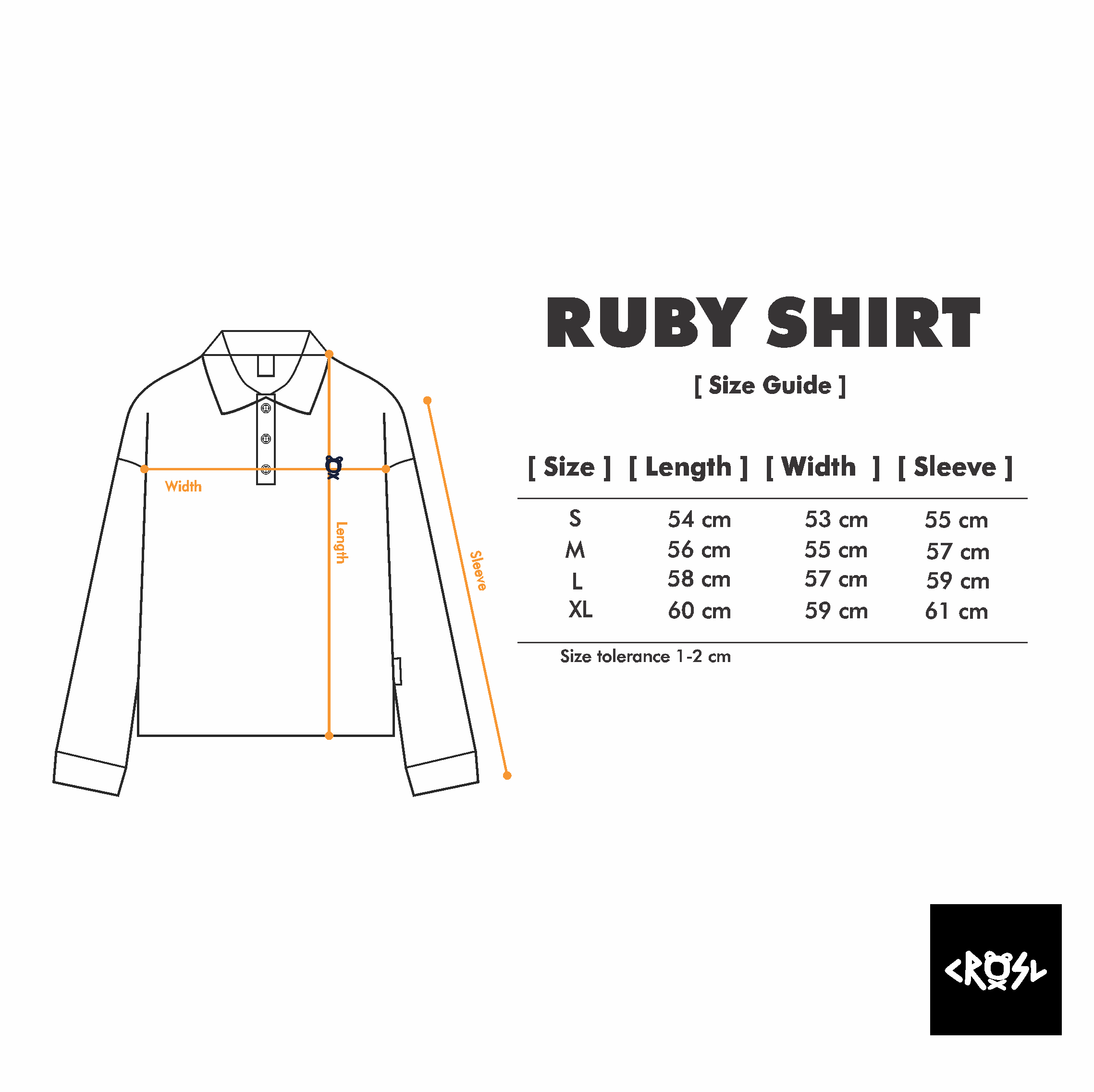 CRSL Ruby Polo Stripe | Polo Shirt Wanita Boxy Stripe | Boxy Longsleeve 