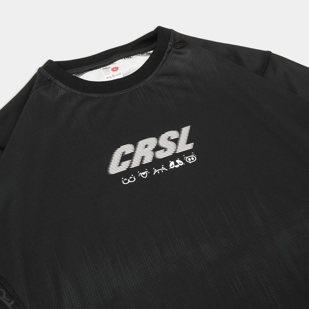CRSL Stravi Jersey Black | Women's Short Sleeve Running Jersey Top Baju Olahraga Dry Fit Lari Wanita