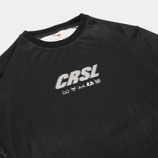 Image of CRSL Stravi Jersey Black | Women's Short Sleeve Running Jersey Top Baju Olahraga Dry Fit Lari Wanita
