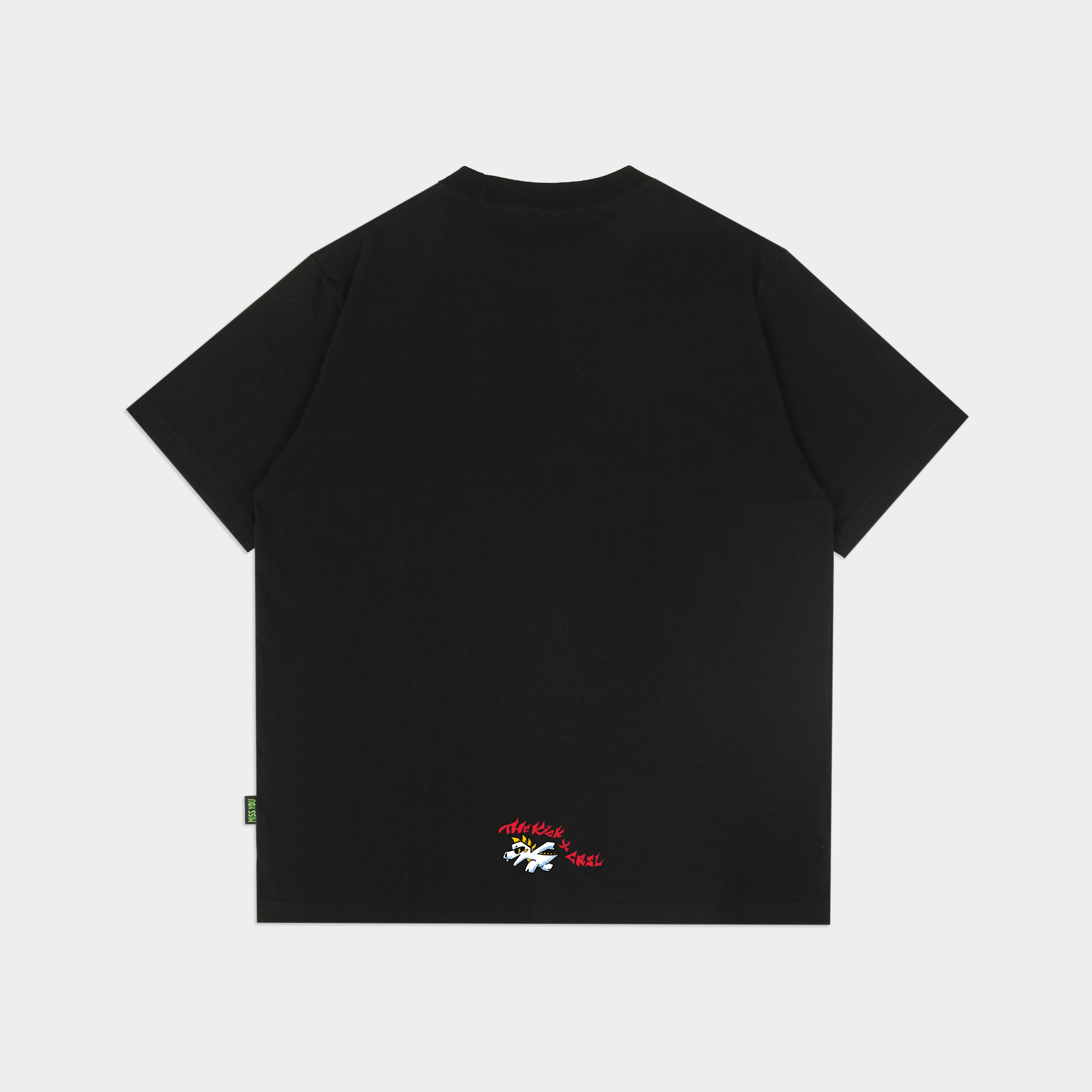CRSL X THE KICK UFO TEES BLACK
