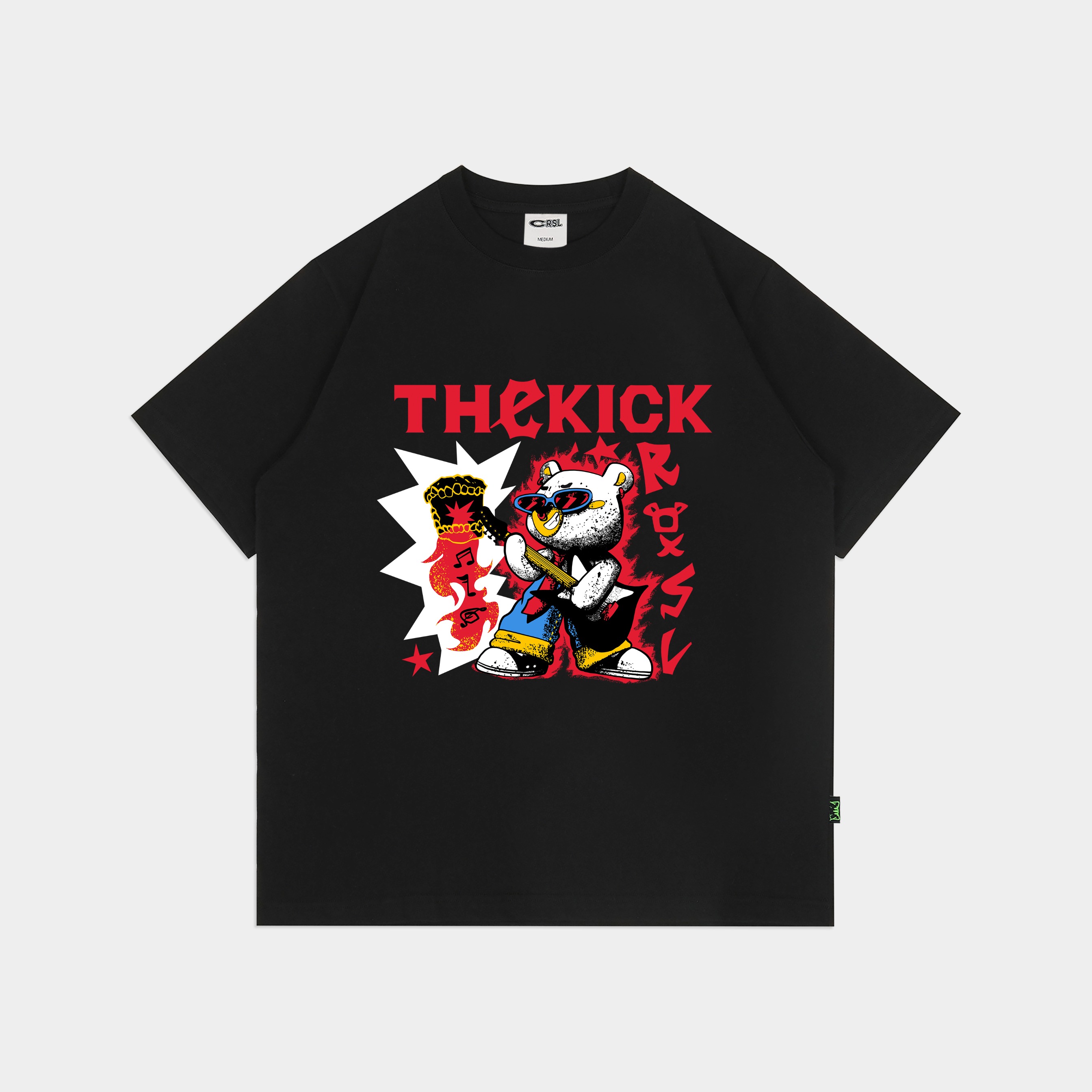 CRSL X THE KICK UFO TEES BLACK