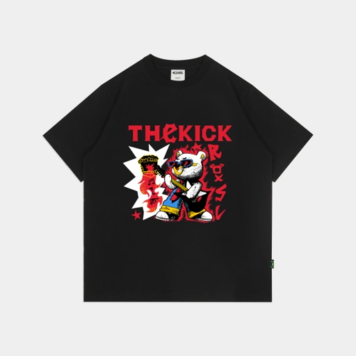 CRSL X THE KICK UFO TEES BLACK