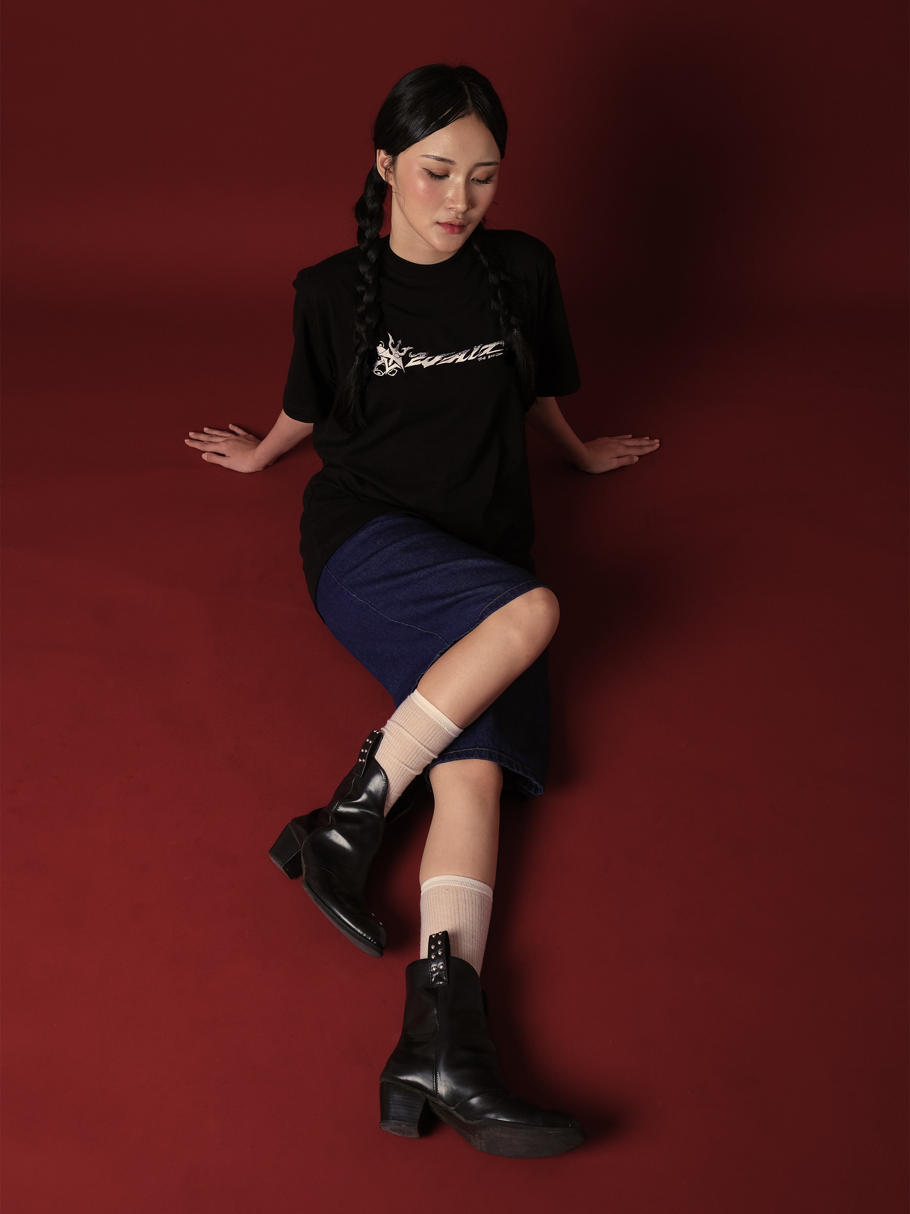 CRSL X W.A.I.T TIME TEES BLACK