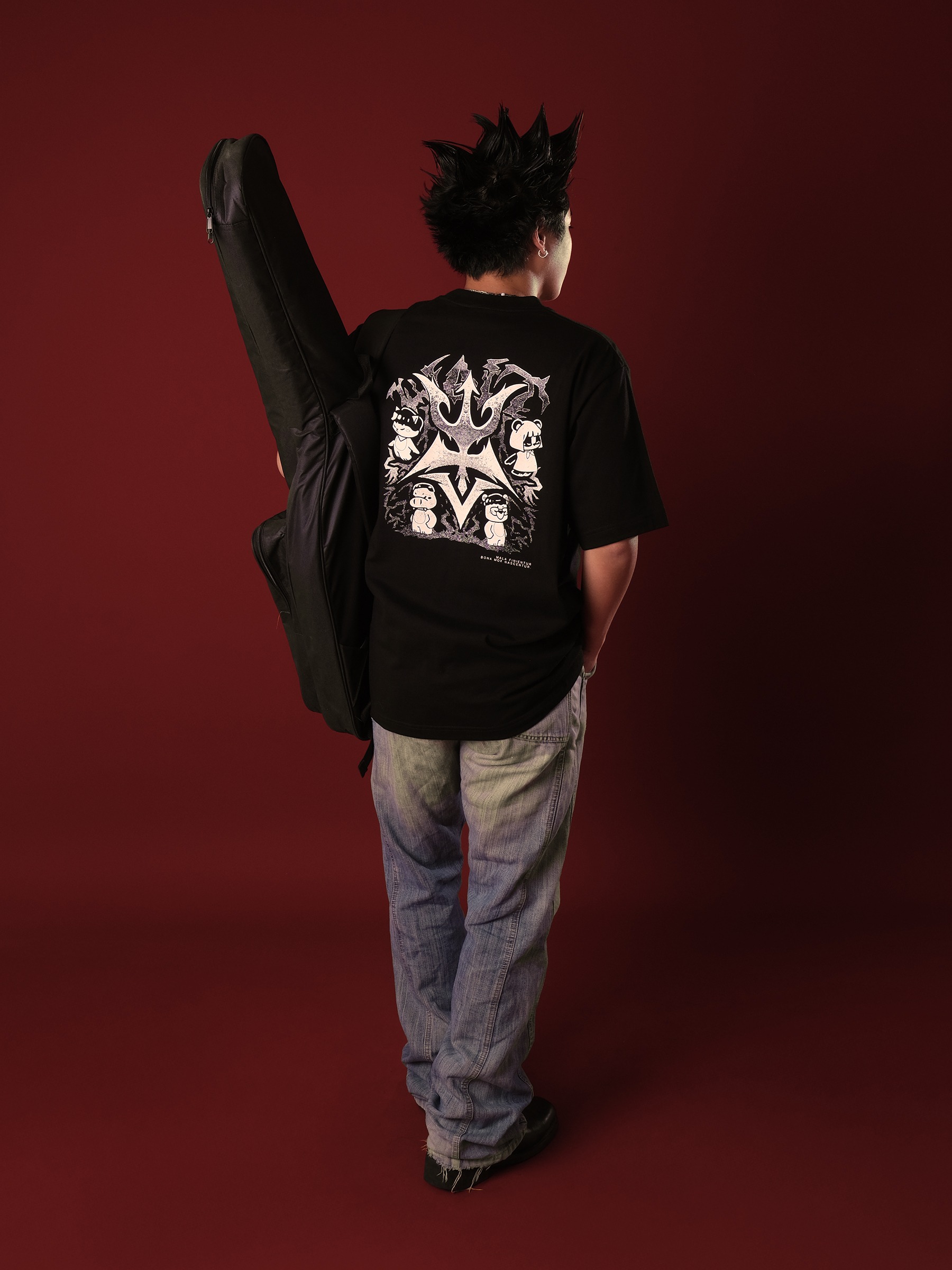 CRSL X W.A.I.T TIME TEES BLACK